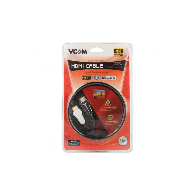 Cablu HDMI 2.0 PVC 1.8m Negru | Electronic-mag.ro | Componente Electronice Cablu HDMI 2.0 PVC 1.8m Negru | Electronic-mag.ro | Componente Electronice