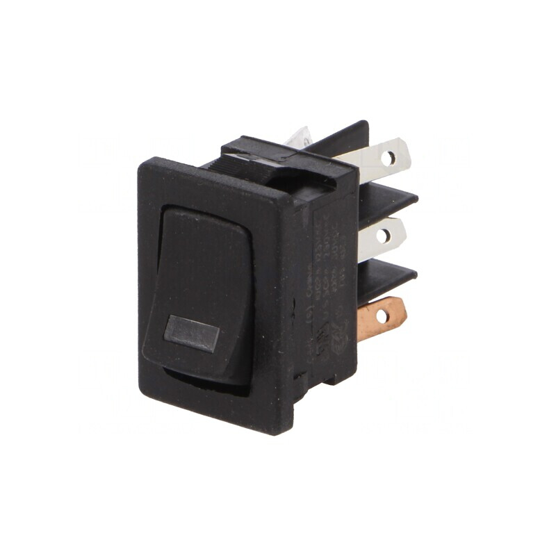 Întrerupător Balansier DPST 10A 125VAC cu LED Negru | Electronic-mag.ro | Componente Electronice