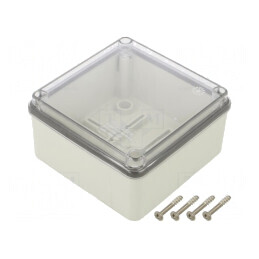 Carcasă Universală Gri IP56 108x108x56mm | Electronic-mag.ro | Componente Electronice