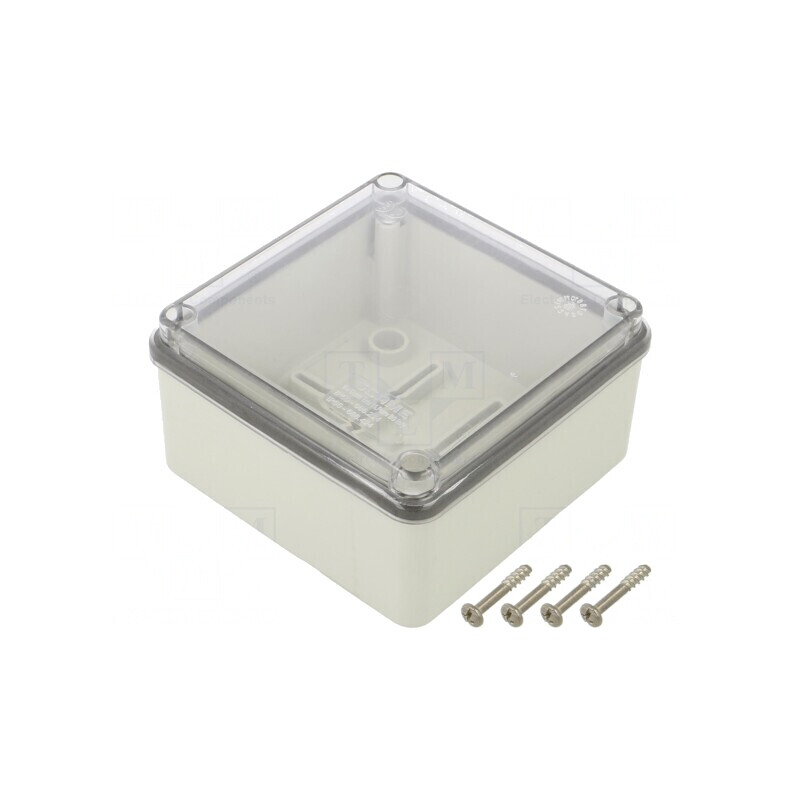 Carcasă Universală Gri IP56 108x108x56mm | Electronic-mag.ro | Componente Electronice