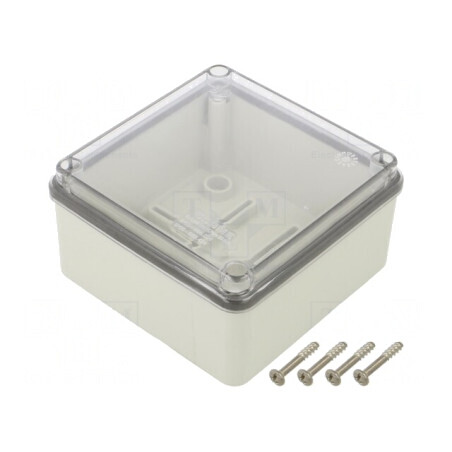 Carcasă Universală Gri IP56 108x108x56mm | Electronic-mag.ro | Componente Electronice