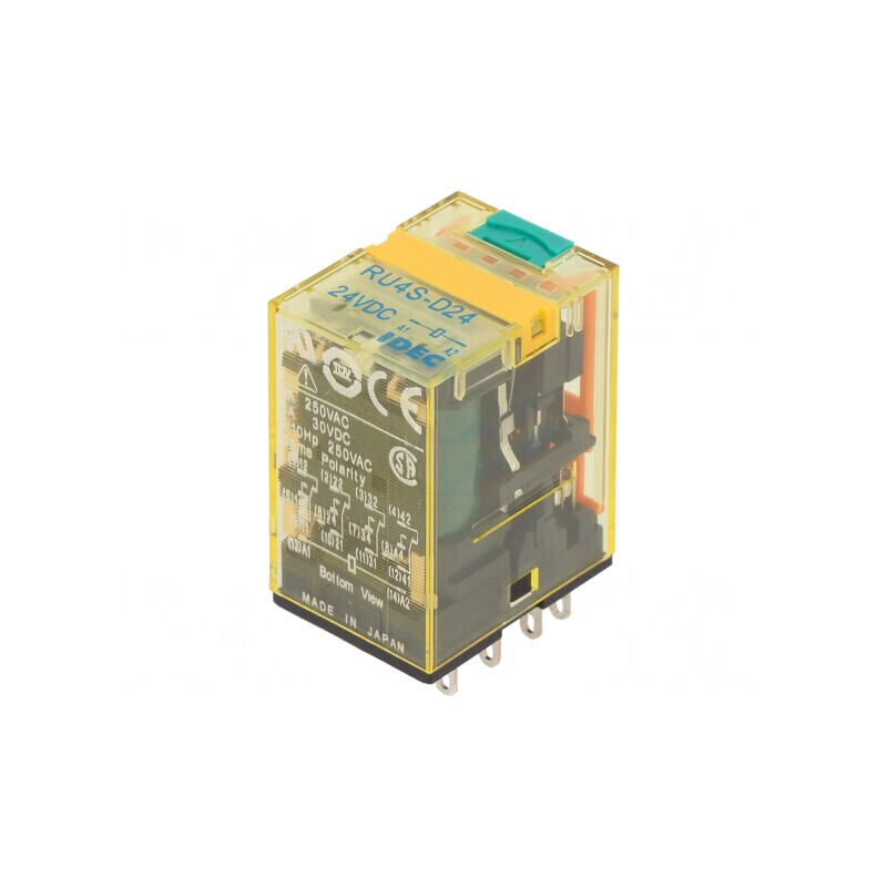 Releu Electromagnetic 4PDT 24VDC 6A | Electronic-mag.ro | Componente Electronice