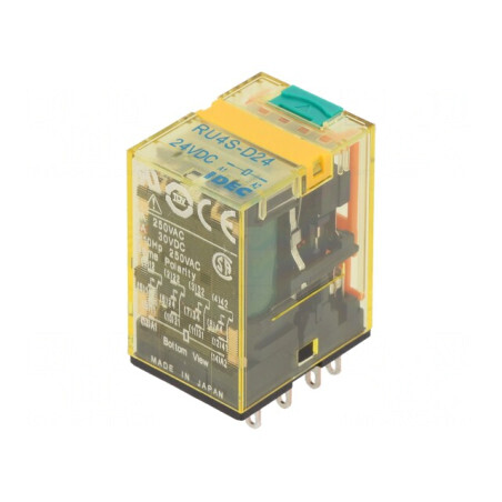 Releu Electromagnetic 4PDT 24VDC 6A | Electronic-mag.ro | Componente Electronice