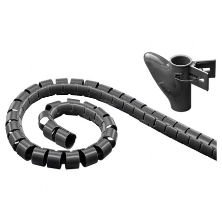Înfășurare Spirală Neagră 20mm 2,5m | Electronic-mag.ro | Componente Electronice