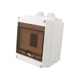 Carcasă Albă pentru Aparatură Modulară IP40 6 Module | Electronic-mag.ro | Componente Electronice