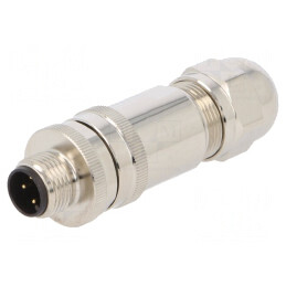 Mufă M12 4 PIN tată DeviceNet CANopen IP67 pe cablu | Electronic-mag.ro | Componente Electronice