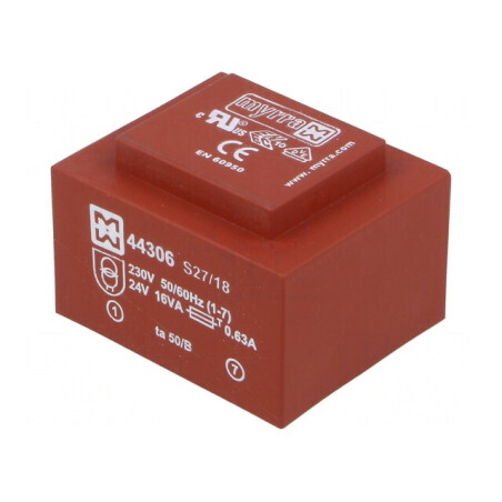 Transformator Încapsulat 16VA 230V 24V PCB | Electronic-mag.ro | Componente Electronice