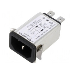 Conector de Alimentare AC 4A 250VAC IEC 60320 | Electronic-mag.ro | Componente Electronice
