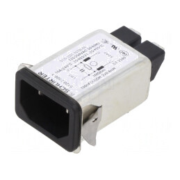 Conector Alimentare AC IEC 60320 10A 250V | Electronic-mag.ro | Componente Electronice