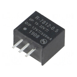 Convertor DC/DC 6W 15-32V la 12V 0.5A SIP3 | Electronic-mag.ro | Componente Electronice