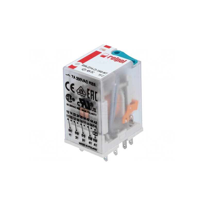 Releu Electromagnetic 4PDT 48VDC 6A | Electronic-mag.ro | Componente Electronice