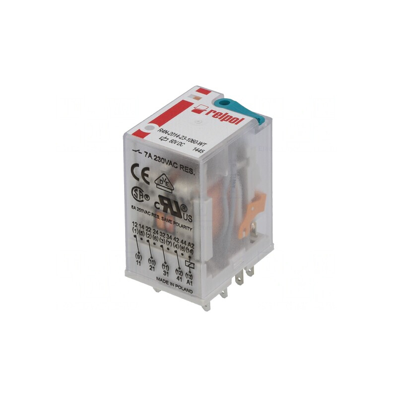 Releu Electromagnetic 4PDT 60VDC 6A | Electronic-mag.ro | Componente Electronice Releu Electromagnetic 4PDT 60VDC 6A | Electronic-mag.ro | Componente Electronice