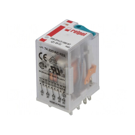 Releu Electromagnetic 4PDT 60VDC 6A | Electronic-mag.ro | Componente Electronice