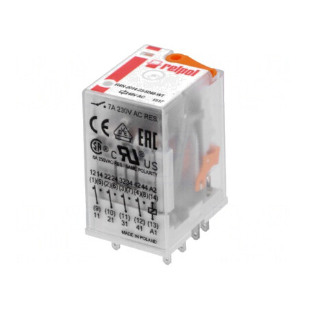 Releu Electromagnetic 4PDT 48VAC 6A | Electronic-mag.ro | Componente Electronice