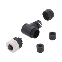 Mufă M12 4-PIN CANopen pe cablu 250V | Electronic-mag.ro | Componente Electronice
