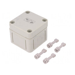 Carcasă Universală Polistiren Gri 65x65x57mm | Electronic-mag.ro | Componente Electronice