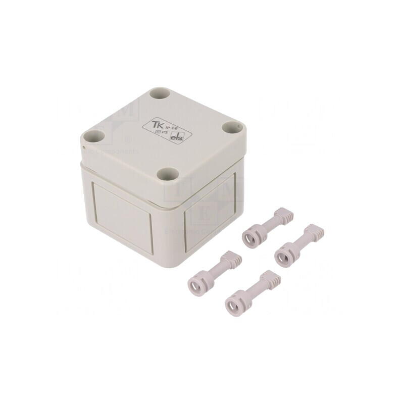 Carcasă Universală Polistiren Gri 65x65x57mm | Electronic-mag.ro | Componente Electronice