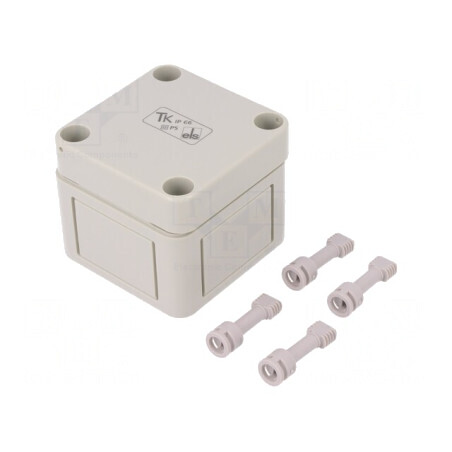 Carcasă Universală Polistiren Gri 65x65x57mm | Electronic-mag.ro | Componente Electronice
