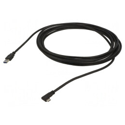 Cablu USB 3.2 USB A la USB C unghi 5m negru 5Gbps | Electronic-mag.ro | Componente Electronice
