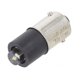 Lampă LED alb rece 12V BA9S 5mm | Electronic-mag.ro | Componente Electronice