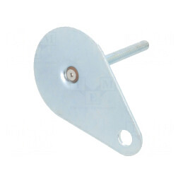Picioruş oțel 80mm M10 tijă 100mm | Electronic-mag.ro | Componente Electronice