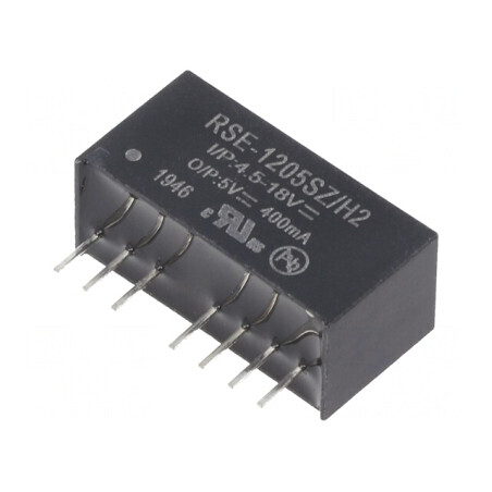 Convertor DC/DC 2W 4.5-18V la 5V 400mA SIP8 | Electronic-mag.ro | Componente Electronice