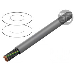 Cablu JZ-500 neecranat 0,5mm2 300V/500V gri