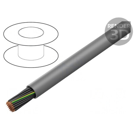 Cablu JZ-500 neecranat 0,5mm2 300V/500V gri | Electronic-mag.ro | Componente Electronice