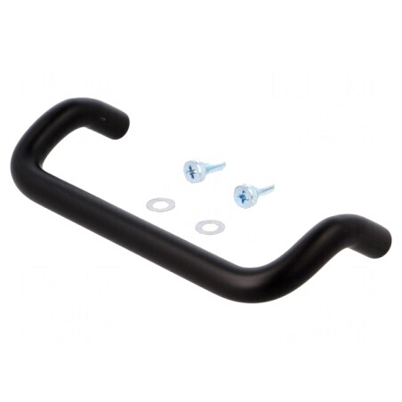 Manetă Aluminiu Neagră 40mm 120mm 11mm | Electronic-mag.ro | Componente Electronice