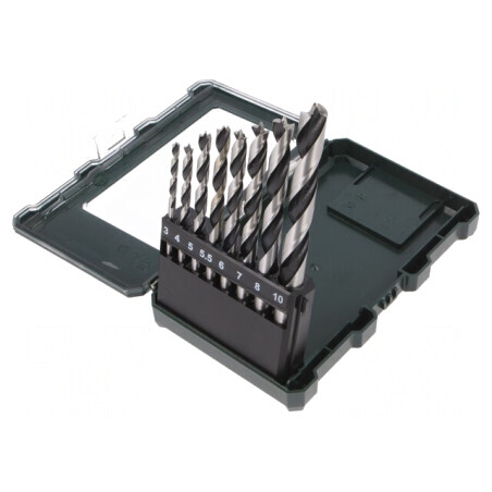 Set Burghie Lemn și Oțel 8 Bucăți în Cutie Plastic | Electronic-mag.ro | Componente Electronice