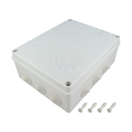 Cutie de conexiuni IP65 gri 190x240x90 mm | Electronic-mag.ro | Componente Electronice