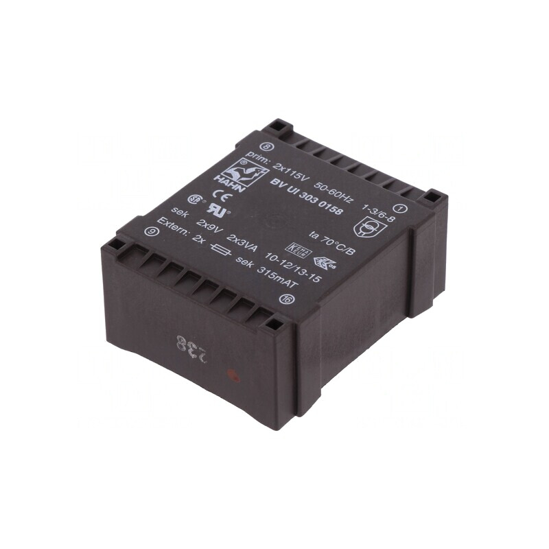 Transformator Încapsulat 6VA 115VAC 9V 334mA PCB | Electronic-mag.ro | Componente Electronice Transformator Încapsulat 6VA 115VAC 9V 334mA PCB | Electronic-mag.ro | Componente Electronice