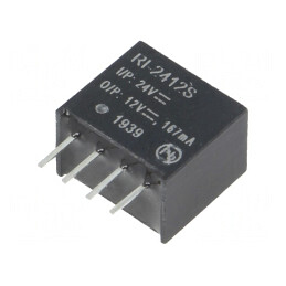 Convertor DC/DC 2W 24V la 12V 167mA | Electronic-mag.ro | Componente Electronice