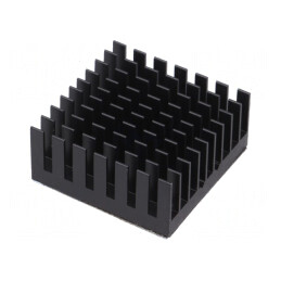 Radiator extrudat cu aripioare BGA negru 32.5x32.5mm | Electronic-mag.ro | Componente Electronice
