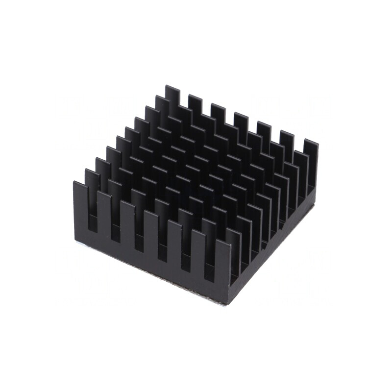 Radiator extrudat cu aripioare BGA negru 32.5x32.5mm | Electronic-mag.ro | Componente Electronice
