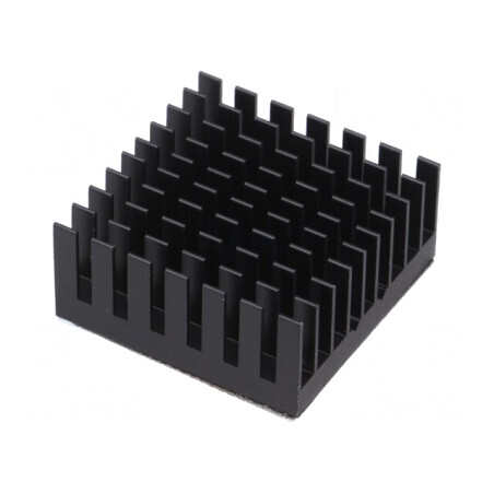 Radiator extrudat cu aripioare BGA negru 32.5x32.5mm | Electronic-mag.ro | Componente Electronice
