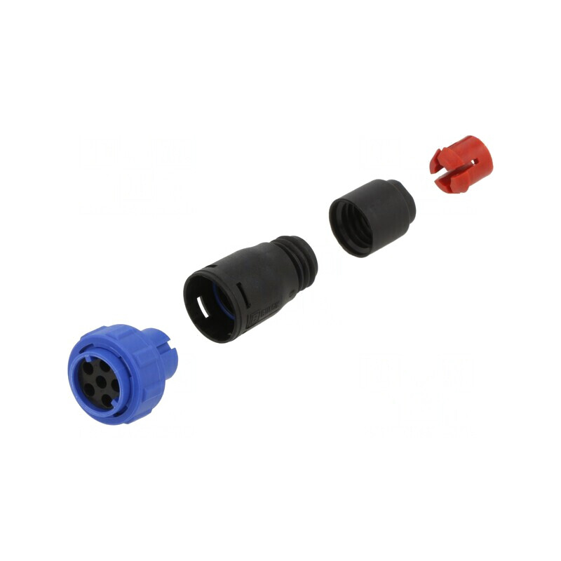 Conector Circular Mamă 6 PIN Fără Contacte Pe Cablu | Electronic-mag.ro | Componente Electronice