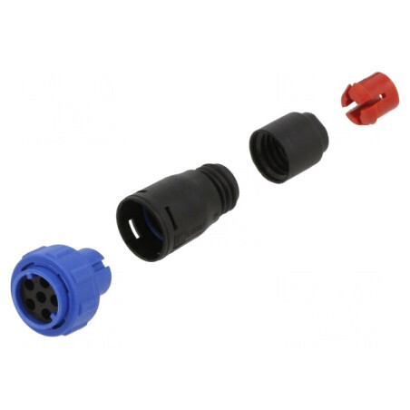 Conector Circular Mamă 6 PIN Fără Contacte Pe Cablu | Electronic-mag.ro | Componente Electronice