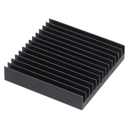 Radiator extrudat cu aripioare BGA negru 45x45mm | Electronic-mag.ro | Componente Electronice
