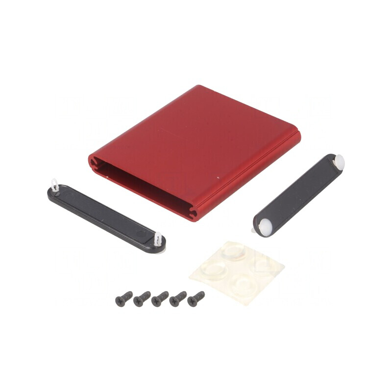 Carcasă aluminiu roșu 70x80x12mm | Electronic-mag.ro | Componente Electronice Carcasă aluminiu roșu 70x80x12mm | Electronic-mag.ro | Componente Electronice