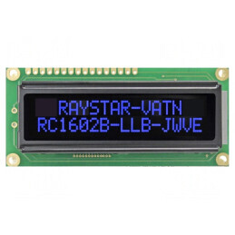 Afișaj LCD Alfanumeric 16x2 VA Negative LED | Electronic-mag.ro | Componente Electronice