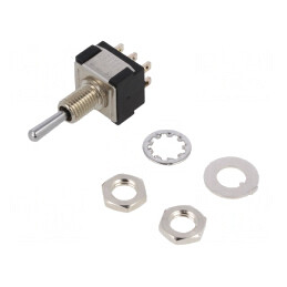 Comutator Basculant DPDT 3 Pozitii ON-OFF-ON 6A 125V/6V | Electronic-mag.ro | Componente Electronice