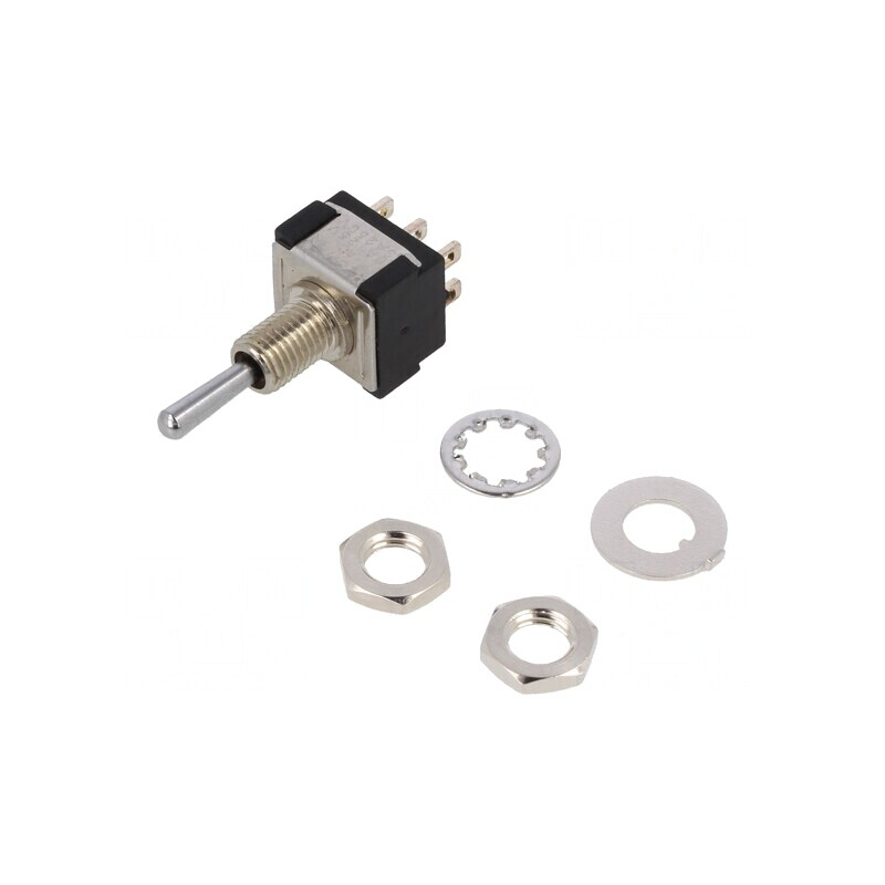 Comutator Basculant DPDT 3 Pozitii ON-OFF-ON 6A 125V/6V | Electronic-mag.ro | Componente Electronice
