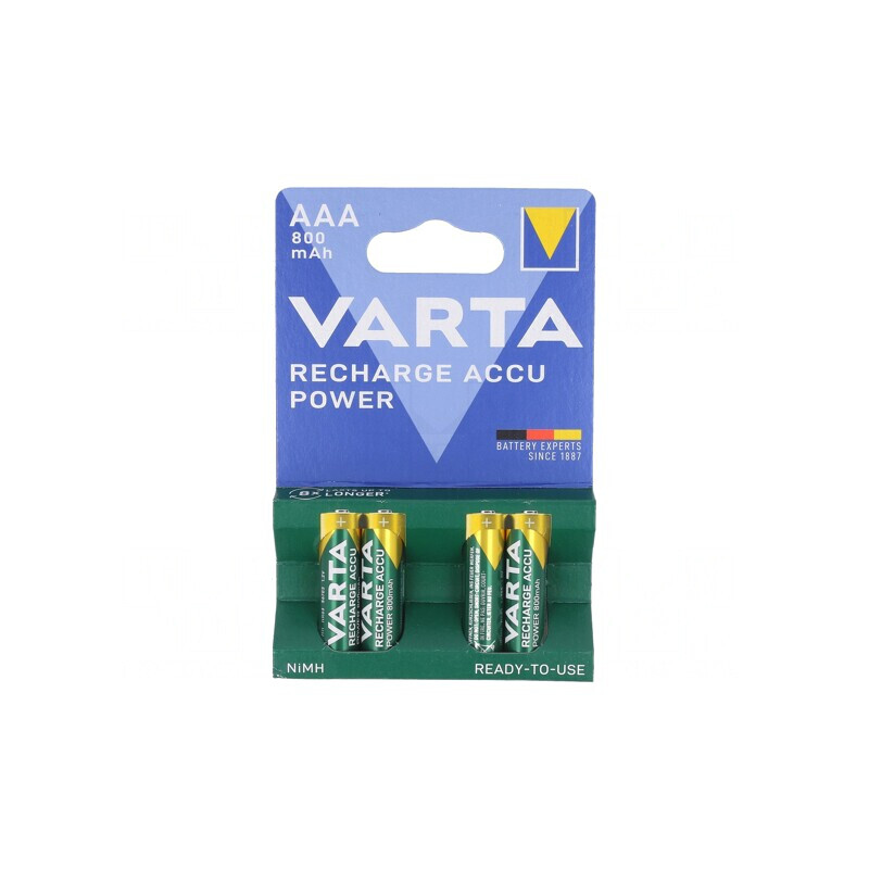 Baterii Reîncărcabile Ni-MH AAA 1.2V 800mAh 4 Buc | Electronic-mag.ro | Componente Electronice