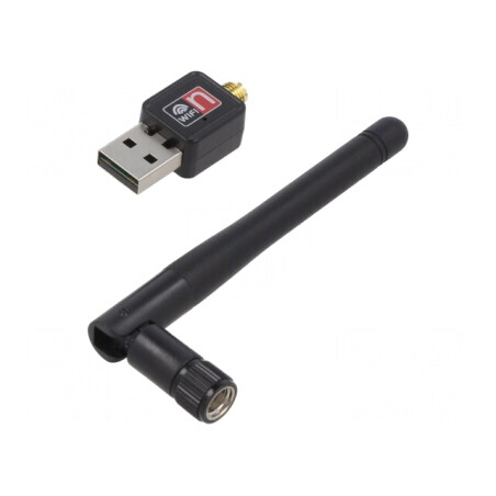 Adaptor Rețea WiFi USB 2.0 Negru | Electronic-mag.ro | Componente Electronice