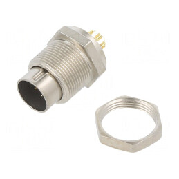 Conector M9 Tată Aurit 7 PIN IP40 125V | Electronic-mag.ro | Componente Electronice