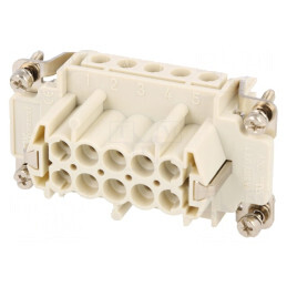 Conector HDC Inserturi Contact Mamă 16A | Electronic-mag.ro | Componente Electronice
