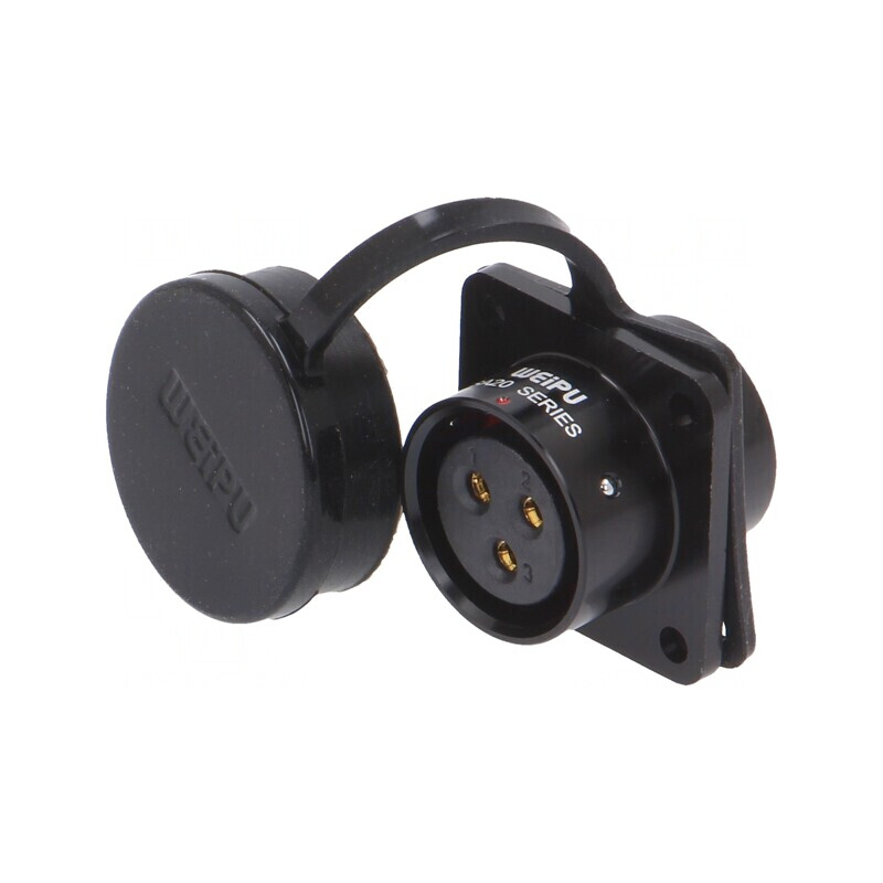 Soclu SA20 mamă 3 PIN IP67 25A 500V | Electronic-mag.ro | Componente Electronice Soclu SA20 mamă 3 PIN IP67 25A 500V | Electronic-mag.ro | Componente Electronice