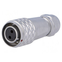 Mufă SF12 Mamă 2 PIN IP67 4-6.5mm 13A 250V | Electronic-mag.ro | Componente Electronice