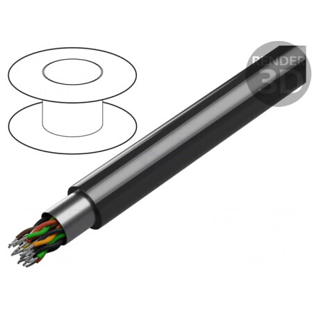 Cablu RS232 Ecranat 24AWG 9 Pin 2M | Electronic-mag.ro | Componente Electronice